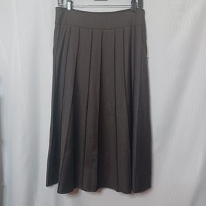 Jse Couture Women's Brown Wool Midi Skirt. SIZE 8